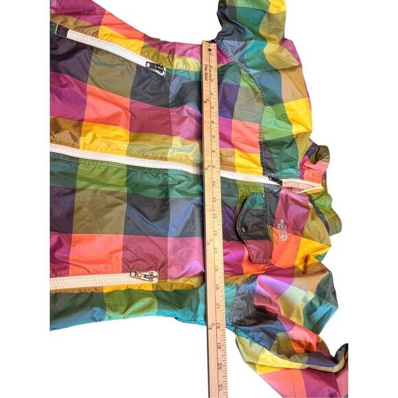 The North Face Womens Full Zip Multicolor Plaid Windbreaker Shell Jacket medium - Picture 4 of 7